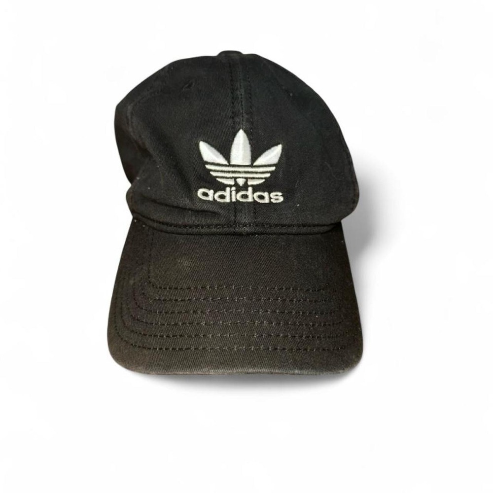 Adidas Originals black cap with white trefoil logo